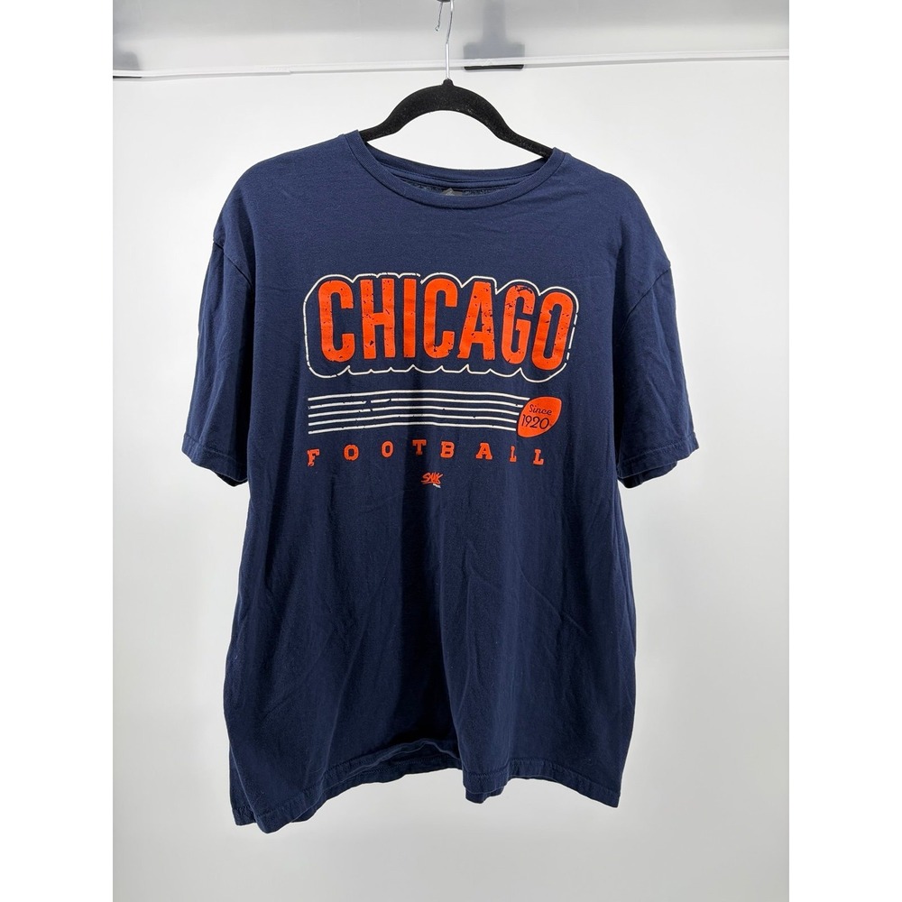 Chicago Bears Gildan Softstyle Short Sleeve Shirt, Navy, Sportswear, Men Size L